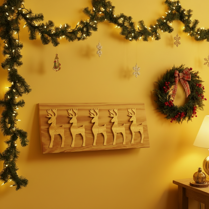 Reindeer Wood Art handcrafted wood product