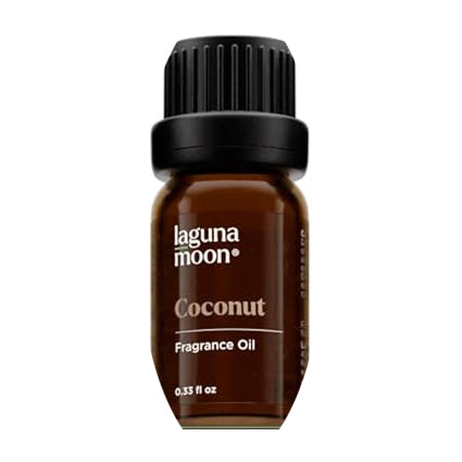 Laguna Moon Coconut fragrance oil bottle on a white background