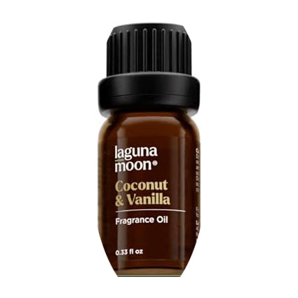 Laguna Moon Coconut & Vanilla fragrance oil bottle on a white background