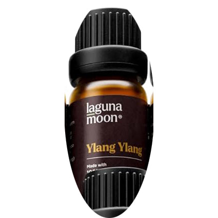 Laguna Moon Ylang Ylang essential oil bottle with black cap