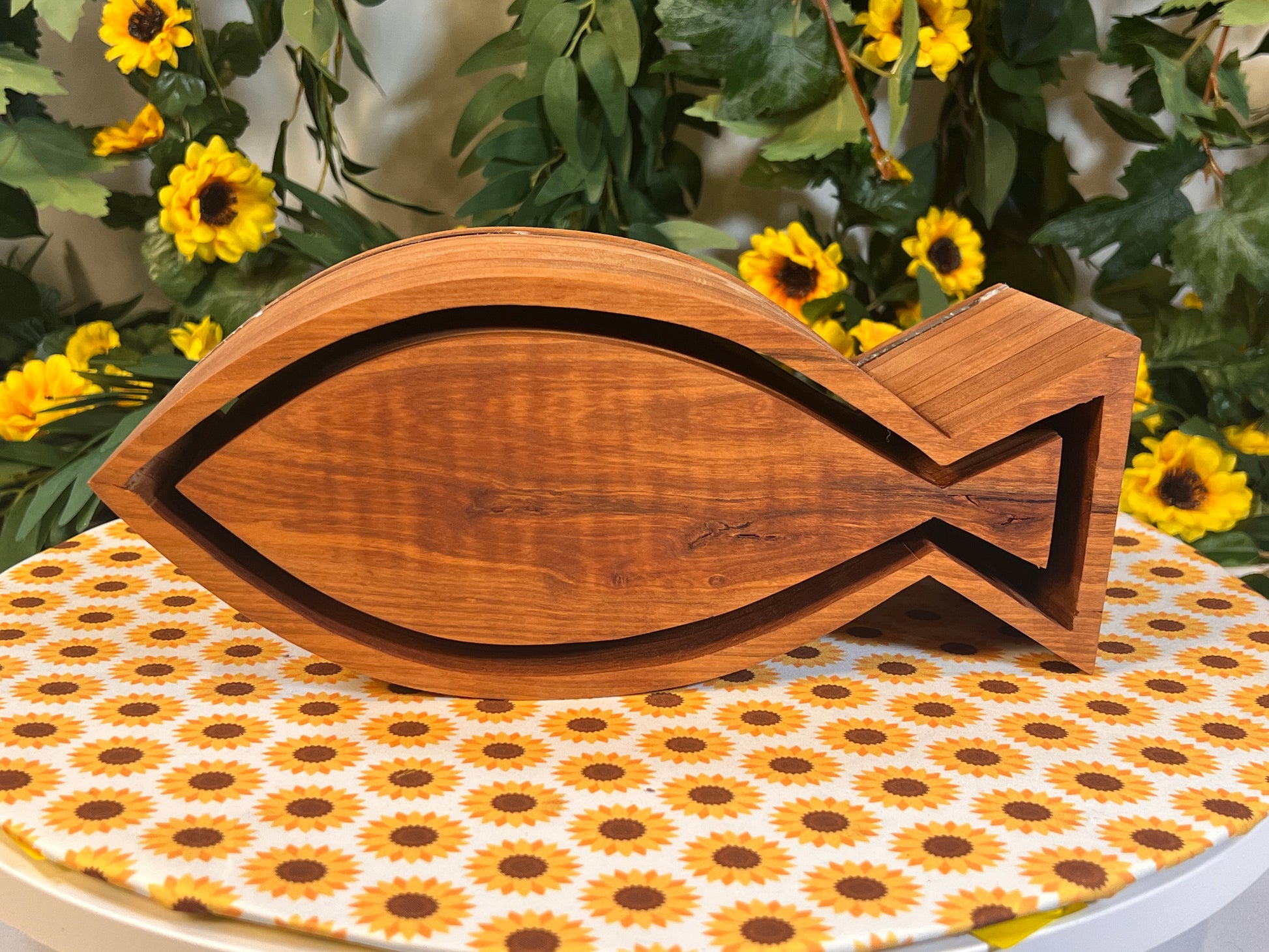 The Floating Ichthus Box, Design J, front view
