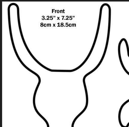 Bandsaw moose template front panel dimensions