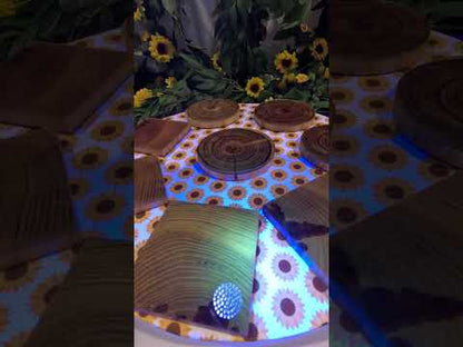 GLOWSTERZ! The luminescent beverage coasters!